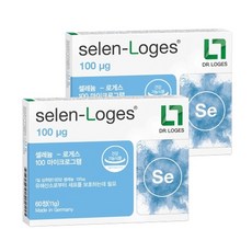 닥터로게스 [닥터로게스] 정식 수입 셀렌로게스 무기셀레늄 아셀렌산나트륨 셀레늄 로게스 100mcg 60정 2박스, 단품, 2개