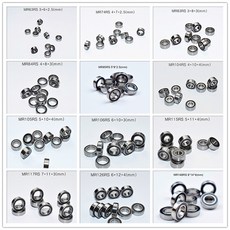 소형 베어링 크롬 스틸 고무 밀폐 고속 기계 장비 부품 다양한 63 148RS 10, MR83RS 3x8x3mm, 5. MR83RS 3x8x3mm, 1개