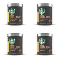 Starbucks 스타벅스 파우더커피 틴케이스 Blonde Roast 90g 4개