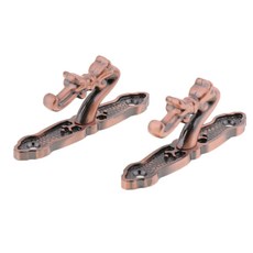 STK 1Pair 커튼 홀드 백 금속 커튼 Tieback Wall Hook, 레드 Copper_B