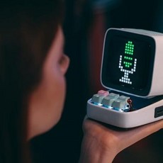 아트박스/디버거 디붐 레트로 픽셀아트 휴대용 블루투스 스피커 DITOO 디투, green