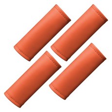 인테리어 문짝 손잡이 보호 슬리브 장갑 가죽 실내 장식 자동차 팔걸이 상단, 01 orange 4pcs, 4개