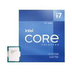 박스 인텔 코어12세대 정품 i7-12700K CPU (엘더레이크 LGA1700 쿨러미포함), 1개, 선택하세요 - 12700k