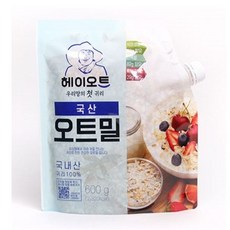 참쌀닷컴 두보식품 헤이오트 국내산 오트밀 600g, 1개 - 오트밀하우스