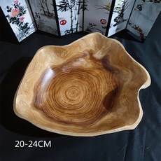 불규칙한 파티 과일 샐러드 애피타이저 서빙 그릇 세련된 나무 거실 간식 잡화 보관 바구니 레스토랑 수프 그릇, 2024CM