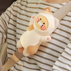 카카오프렌즈 냥냥 고양이 춘식이 안전벨트 커버 인형, 단일수량