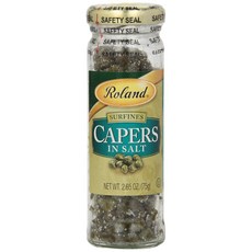 Roland Foods Surfine Capers In Salt Specialty Imported Food 롤랜드 푸드 써핀 케이퍼 인 소금 특수 수입 식품 2.65온스, 1개, 75g