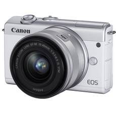 Canon 미러리스 SLR 카메라 EOS M200 표준 줌 키트 화이트 EOSM200WH-1545ISSTMLK