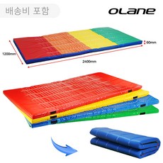 학교 체육 휠타 매트리스 구르기매트 120X240X6cm 배송비포함, 오레인 휠타 매트리스-레드, 1개