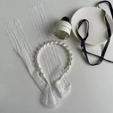 리본진주머리띠