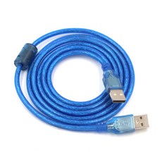 USB 익스텐션 케이블 컴퓨터 U 디스크 키보드 마우스 연결 데이터 케이블 프린터 USB 라이트 선풍기 충전 커넥터, Male to Male 5M, 1개
