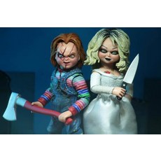 NECA 사탄의인형 쳐키 chucky PVC 피규어 인형 신부세트 관절가동, 쳐키신부세트개