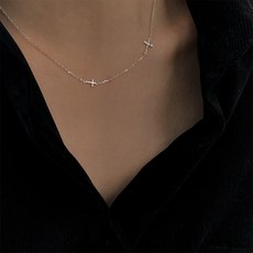 미니십자가목걸이
