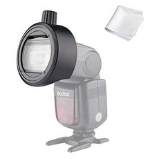 Godox S-R1 Adapter Round Flash Head Magnetic Modifier Adapter for Godox V860II V850II TT685 and, One Color_One Size, 상세 설명 참조0