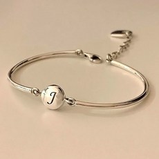 실버이니셜팔찌