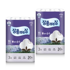 잘풀리는집 명작순수3겹 30m 30롤 2개, 60개, 30개입