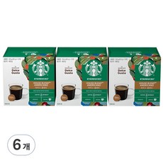 STARBUCKS 星巴克 家常美式咖啡膠囊 多趣酷思咖啡機適用, 8.5g, 12顆, 6盒