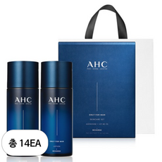 AHC 온리포맨 스킨케어 2종 + 쇼핑백 세트, 14세트
