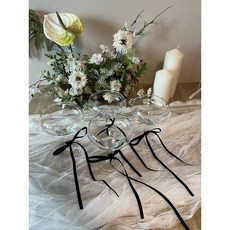 발레코어 롱 리본 풍선 장식, 2개, 블랙