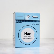 해 건조기시트 올인원 퍼퓸 드라이시트 의류관리기향기 종이섬유유연제 40매