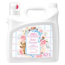 르샤트라1802 초고농축 섬유유연제 베이비파우더향 본품, 5.7L, 1개 1개, 5.7L