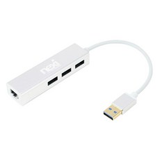 [NEXI] 넥시 USB 허브 USB3.0 3포트 기가비트 랜카드 (NX409-1), 1개