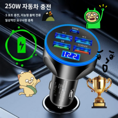 신지모루 퀵차지 3.0 듀얼 고속 차량용 충전기, WGS-G37, 블랙+화이트