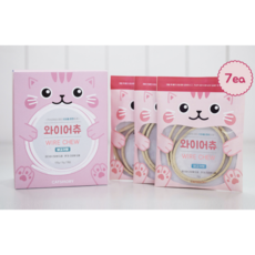 고양이 간식 치아관리 영양간식 와이어츄 실꼬리돔&연어맛 닭고기맛 7개, 105g, 1개