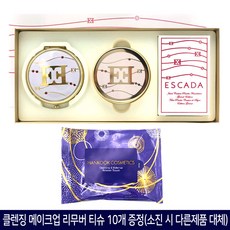 에스까다 쥬얼꾸뛰르 파우더파운데이션 가넷본품+리필(한국화장품 클렌징 티슈 지급 12월 기획), 01-쥬얼베이지