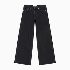 [AK PLAZA] [캘빈클라인진] 여성 로우라이즈 배기핏 블랙 데님 (J223747-1BY)