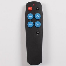어르신 리모컨 쉬운 단순한 간편 조작 노인 편리한 할머니 큰 버튼 리모콘, A. 블랙 블랙 블루 키, 1개