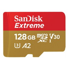 샌디스크 마이크로 SD 카드 익스트림 핸드폰 블랙박스 닌텐도 스위치 + 사은품 데이터 클립, 128GB