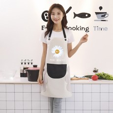 commalee commalee 앞치마 앞치마 핸드메이드 주방가정용 방수방유 패션녀큐티 일계 여름공-26185, 단일옵션, 옵션12