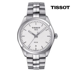 티쏘 PR100 젠트 쿼츠 흰판 T101.410.11.031.00 39mm 메탈시계