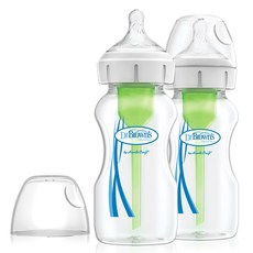 닥터브라운 와이드넥 옵션스 플러스 PP젖병 본품 270ml 2p, 화이트, 2개