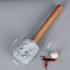 준무역 떡매치기 떡방아 절구 떡메 옛날 절구공이 송편 민속촌 공이 체험, 1개, 청화석 나무손잡이 망치