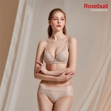 비비안 로즈버드 남영 더리얼 노와이어 브라팬티 베이지 2종