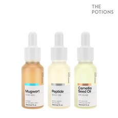 THE POTIONS 탱글탄력 라인 3종세트, 더포션스쑥워터에센스20ml.더포션스펩타이드앰플20ml.