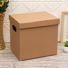 오디스샵 DIY 크라프트 수납 종이박스 / 박스보관함, 1개