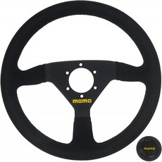 Momo R1913 / 35S 스티어링 휠 (MOD 69 블랙 스웨이드) 1 팩, 단일옵션