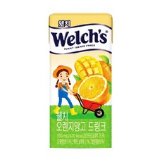 웰치스 오렌지 망고 드링크, 14개, 190ml