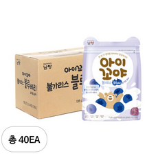 아이꼬야 불가리스 요거트 과자 17 g, 40개, 17g, 20억 유산균 블루베리