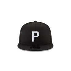 뉴에라 9FIFTY Black/화이트MLB 피츠버그 파이어리츠 Basic 스냅백 모자 (11591015)