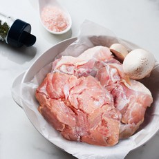 뼈 없는 순살 점보 통 닭다리살 1kg, 1개