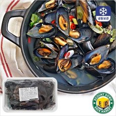 국내산 씨알 굵은 냉동 자숙 피홍합 홍합 (손질세척), 1개, 1kg
