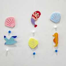 여름 조개 모빌 반제 DIY, 해마, 1개