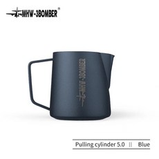 우유스팀기 우유거품기 MHW-3BOMBER 우유 Frothing 투수 전문 거품 주전자 세련된 김이 Frother 라떼 아트, 03 Blue_04 700ml