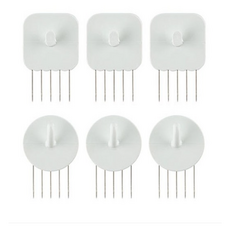 꾹핀 일자형 3p + U자형 3p 세트, 0 화이트, 1세트
