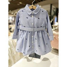 (백화점 상품) [블루독베이비] 25 SS (블루)블루독옥스포드셔츠원피스(4511940001) 조카 백일 돌 (4511940001) ch 25년SS 798102
