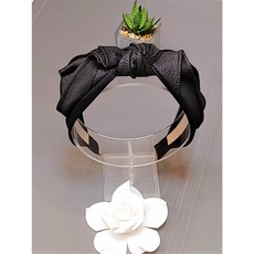코코 유닉크 분위기 중앙 왕리본 터번 머리띠
